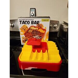 7 Pc Set All In One Taco Station Kit Taco Bar New In Box